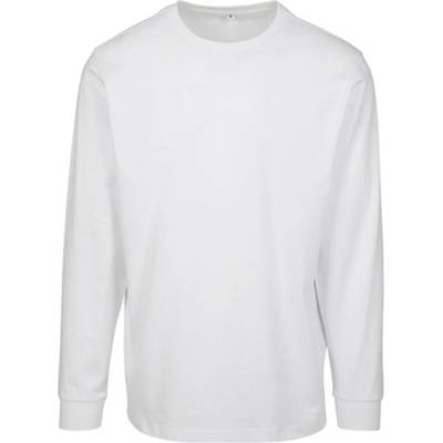 Build Your Brand pánske tričko s dlhým rukávom BY091 white