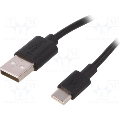 Goobay 59124 USB 2.0, USB 3.1, USB A vidlice, USB C vidlice, 3m, černý