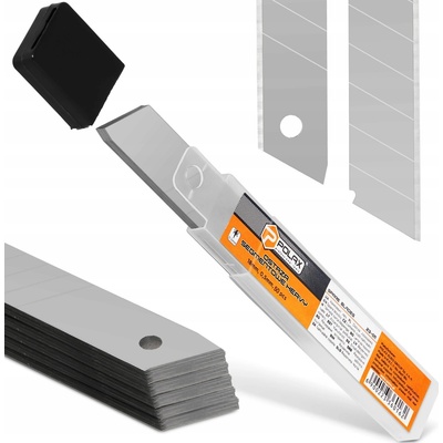 Polax 50x Segmentové čepele 18 mm LÁMACIE NOŽE Tapetárske Vymeniteľné Náhradné Náplne 6Z-P