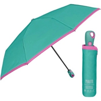 Дамски съваем автоматичен чадър Open-Close | Perletti Technology 21808 | Тюркоаз