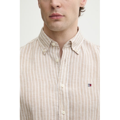 Tommy Hilfiger риза мъжка от лен (MW0MW42400)