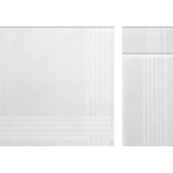 Bavlněné pánské kapesníky URANOS, 6 ks V dárkovém boxu 6 ks Bílá 43x43 cm