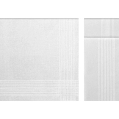Bavlněné pánské kapesníky URANOS, 6 ks V dárkovém boxu 6 ks Bílá 43x43 cm – Zboží Dáma