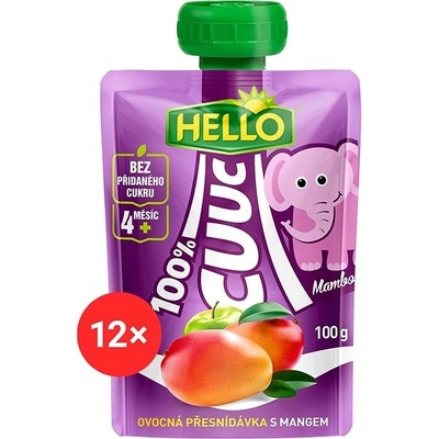 Hello Cuuc 100% kapsička s mangem 12 x 100 G