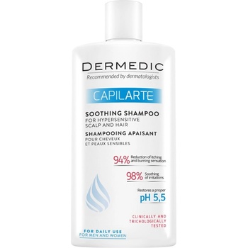 DERMEDIC Capilarte Успокояващ шампоан за чувствителен и раздразнен скалп, 300 ml