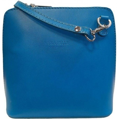 Vera Pelle kožená malá crossbody 8751 modrá