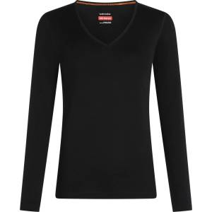 Icebreaker Дамско мериносово термобельо Icebreaker Women's Merino 260 Oasis L/S V Neck Merino base layer - Black (115-2829-0112)