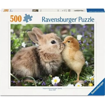 Ravensburger - Puzzle Rabbit and Chick - 500 piese