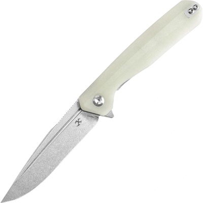 Kansept Qilin Flipper Jade G10, Stonewashed 154CM T1047A5