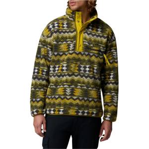 Columbia Мъжки поларен пуловер Columbia Helvetia II Printed Half Snap Fleece Fleece jumper - Mossy Green / Retrotree (005-6144-1014)