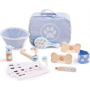 Bigjigs Toys Игрален комплект Bigjigs - Ветеринарен комплект (33002) - baby