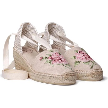TONI PONS Venecia Wedge Espadrilles - Beige (Off White)