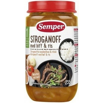 Semper Ястие Semper - Бифтек Строганоф с ориз, 235 g (9617)