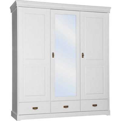AV interiery Piemonte 193x62x218 bílá se zrcadlem