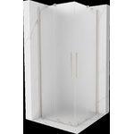 Mexen Velar Duo плъзгаща се душ кабина 100 x 100 см, матирано стъкло, четкан никел - 871-100-100-32-97 (871-100-100-32-97)
