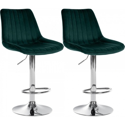 Design-Shop Toni zamat Zelená / chróm 2 ks