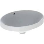 Geberit Variform овална полувградена мивка с преливник 50x40 см (500.709.01.2)