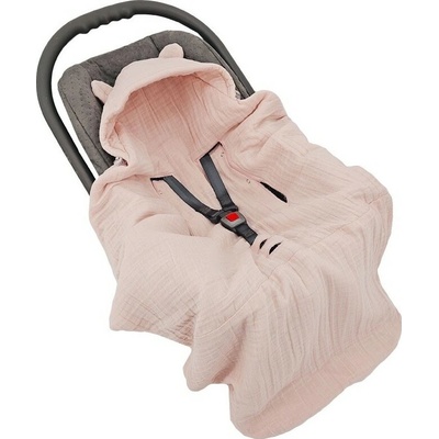 Eko do autosedačky mušelín Rose pink