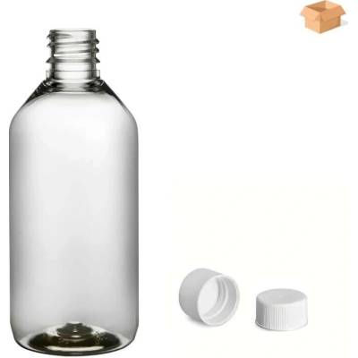 Via Plastová lahvička čirá s bílým uzávěrem 115 ml 400 ks