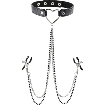 Sportsheets Яка с висулки и щипки за зърна sportsheets sm amor