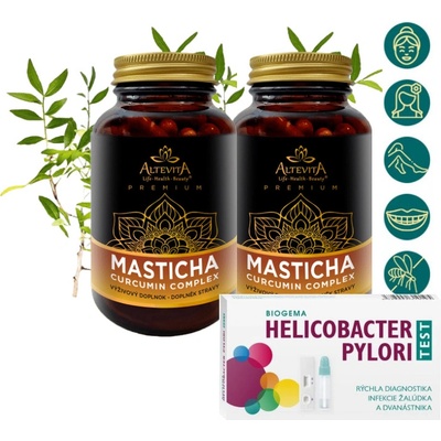 Altevita Masticha Curcumin Complex 2 x 80 kapsúl + darček