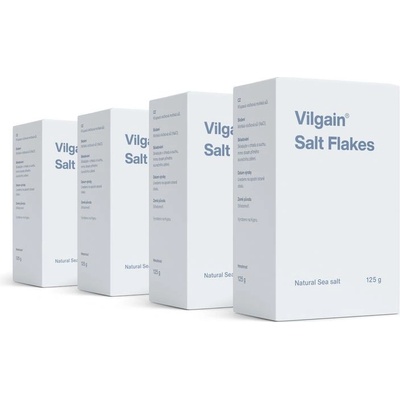 Vilgain Vločková sůl mořská sůl vločky 4 x 125 g