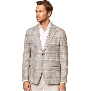 HACKETT Сако Hackett HM443166 Linen blazer - Beige (Lt Gry / Off Wht)
