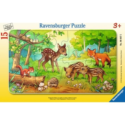 Ravensburger Cadre Bébés Animaux de la Forêt 15 dielov