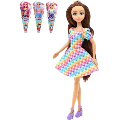 FUNVILLE Dreameez s fialovými vlasy v kornoutu 29cm