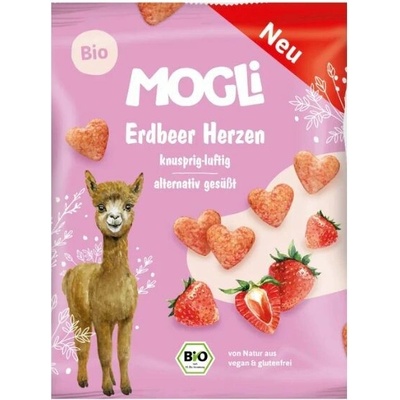 Mogli Bezlepková SRDÍČKA JAHODA BIO 30 g