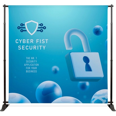 Jansen Display Flex Wall - L nastaviteľná reklamná stena, 3120 x 2505 mm