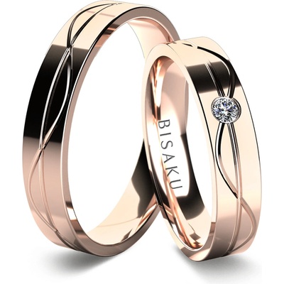 Bisaku snubní Indre BIS B0874225RG Růžové zlato