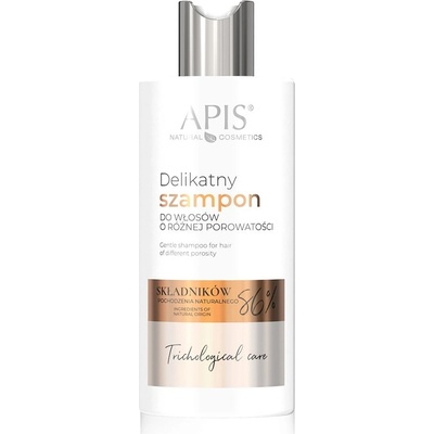 APIS Trichological Care jemný šampon na vlasy s rôznou pórovitosťou 300 ml