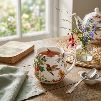 DUO Porcelánový hrnček SECRET GARDEN LINNEA 430 ml
