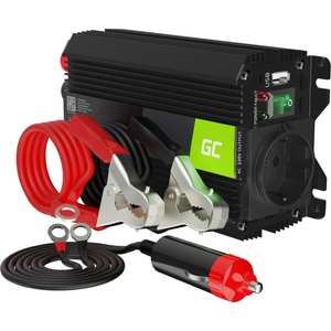Green Cell PRO 300W/600W 12V to 230V Sine Wave Volt Car Voltage Converter Inverter Power Solar Inverter DC AC Converter Current Converter Caravan Car Modified Sine - boombuy