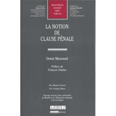 la notion de clause pénale | Mazeaud d