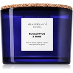 Vila Hermanos Apothecary Cobalt Blue Eucalyptus & Mint ароматна свещ 350 гр