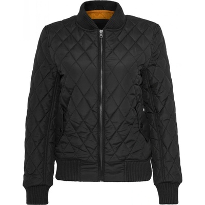 Urban Classics Ladies Diamond Quilt Nylon bombera black