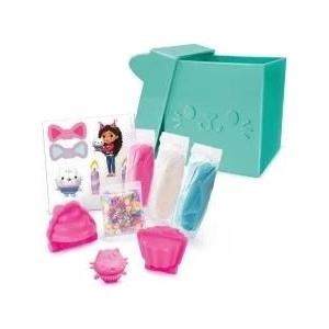 EPEE Plastic mass Cat Cottage Gabi - Cats poodle with surprise, green (plasticine mass)