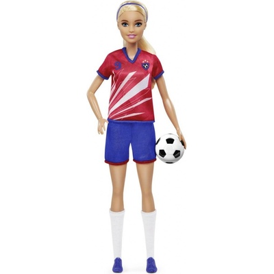 Barbie Fotbalová blond culík barevné # 9 U