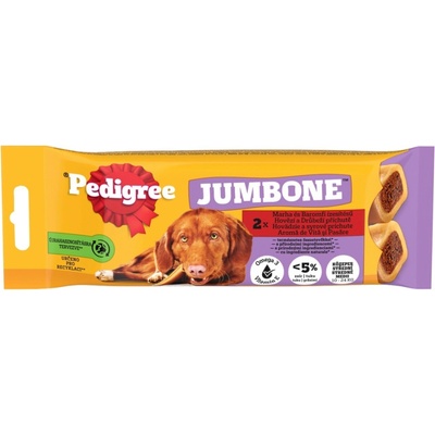 Pedigree Jumbone Príchuť s hovädzím a hydinovým 2 ks 180 g
