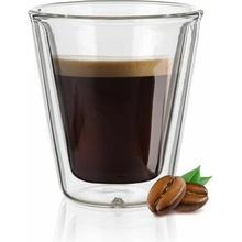 TORO Sklenený hrnček Espresso dvojité borosilikátové sklo 100 ml