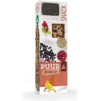 Image 1 of Witte molen PUUR Pauze Sticks - крекери с бъз, червена боровинка и рапица за канари 60 гр, 2 броя, Witte Molen, Холандия - 654925