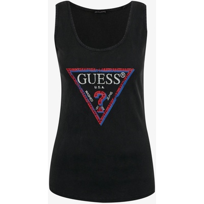 Guess Тениска Guess Olympia Guess | Cheren | ЖЕНИ | XS