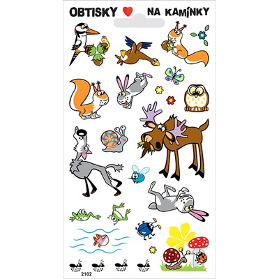 Arch Obtisky na kamínky Lesní zvířátka