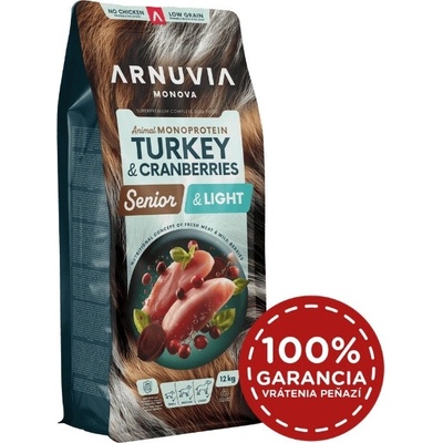 Arnuvia Monova Dog Senior & Light Turkey & Cranberries 12 kg