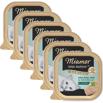 Miamor Milde Mahlzeit Senior hydina & jeleň 6 x 100 g