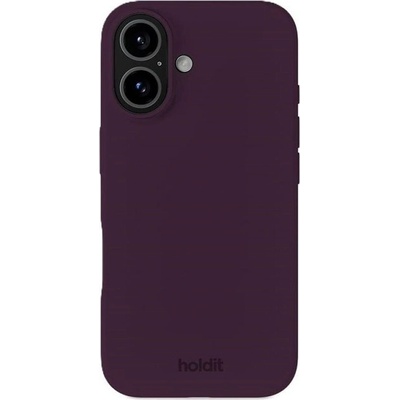 Holdit Калъф Holdit - Silicone, iPhone 16, Deep Plum (7330985169953)