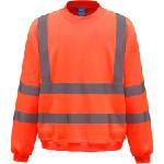Yoko HI-VIS HVJ510 / Унисекс светлоотразителен суитшърт - HV оранжев XXL (79J510zv905)