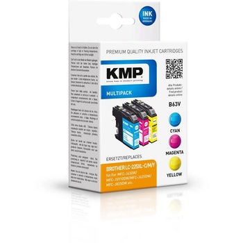 Compatible KMP Brother LC-225XL Мастилено касета Multipack CMY 3x1200 страници (1530,4050)